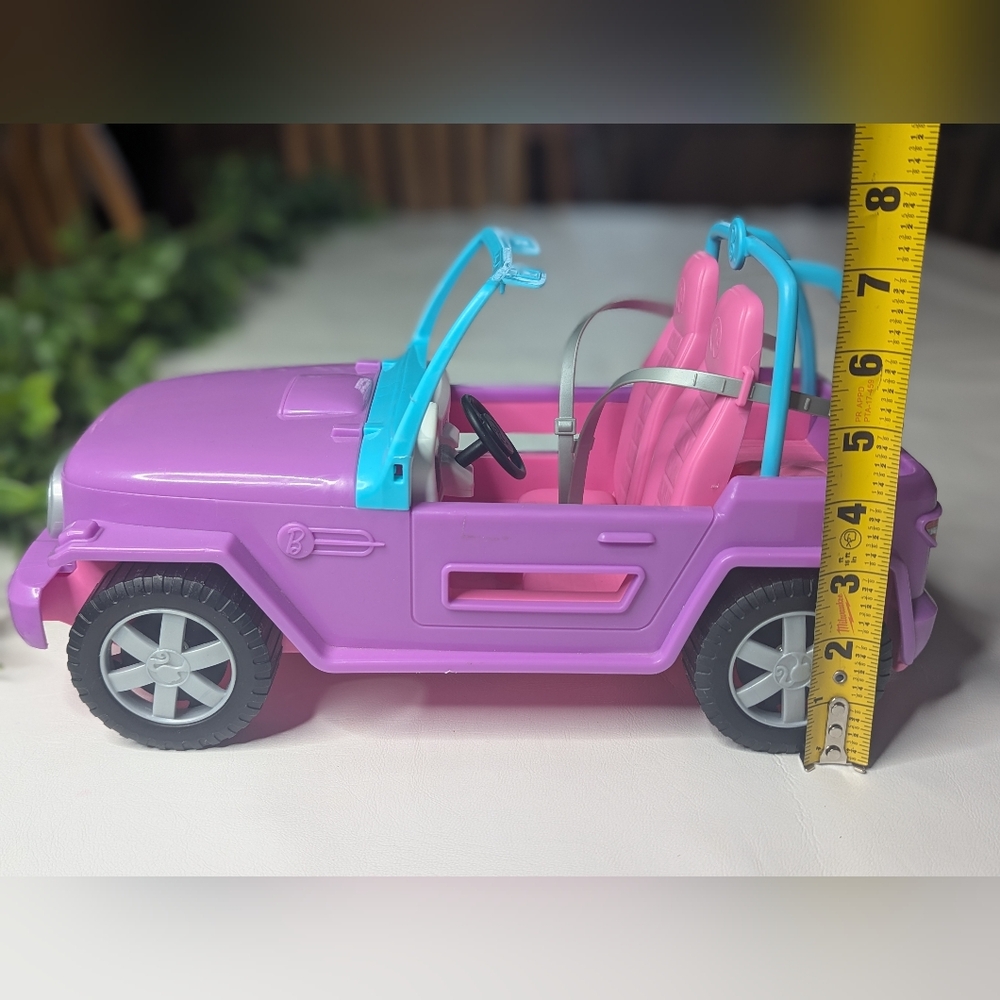 Barbie 2019 Malibu Pink Purple Blue Jeep - Picture 5 of 9